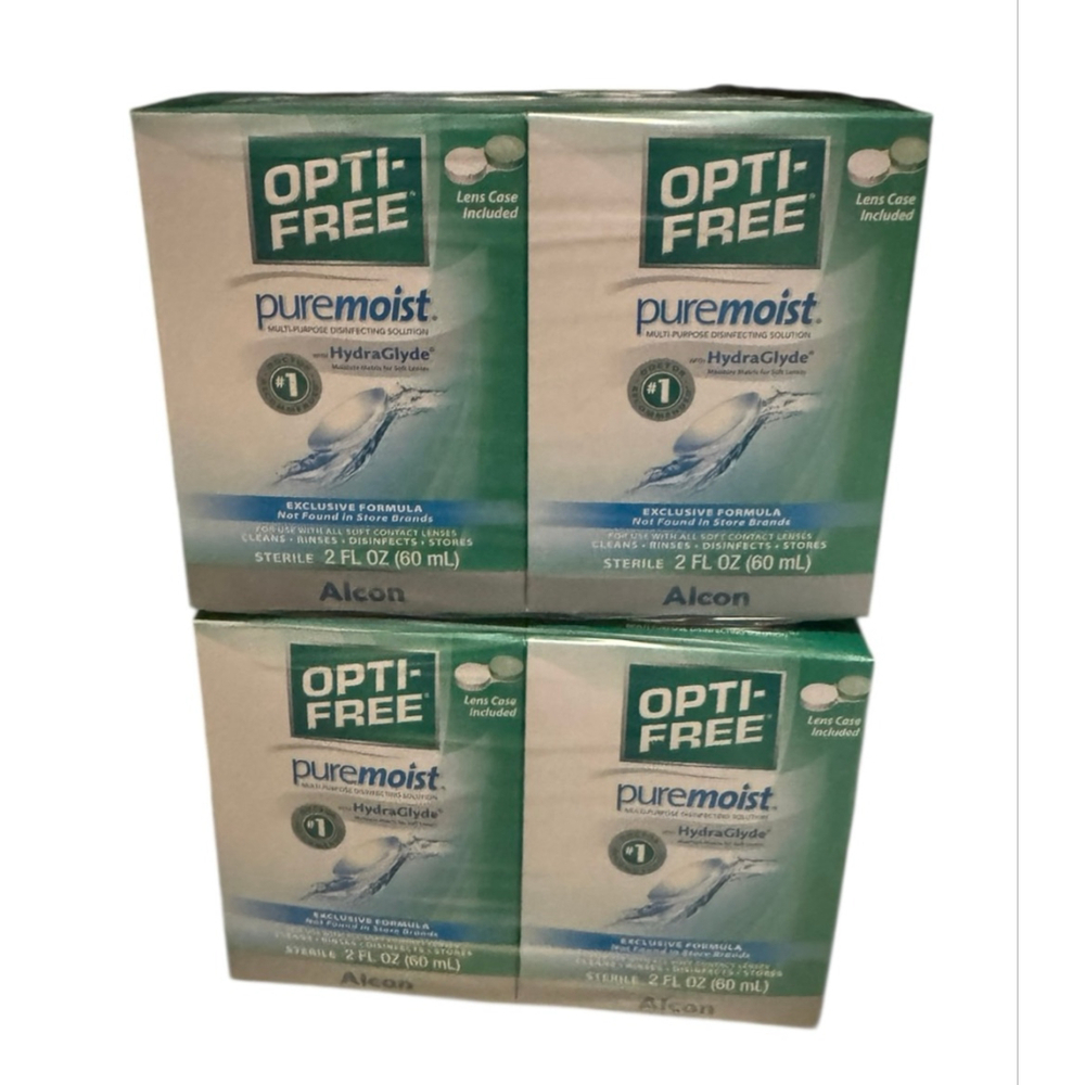 New Saline Solution for Contact Lenses, mini travel bottles x 8